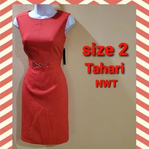 Orange Tahari dress